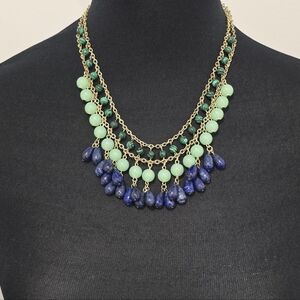 NWT CHARTER CLUB Beaded Fringe Statement Necklace